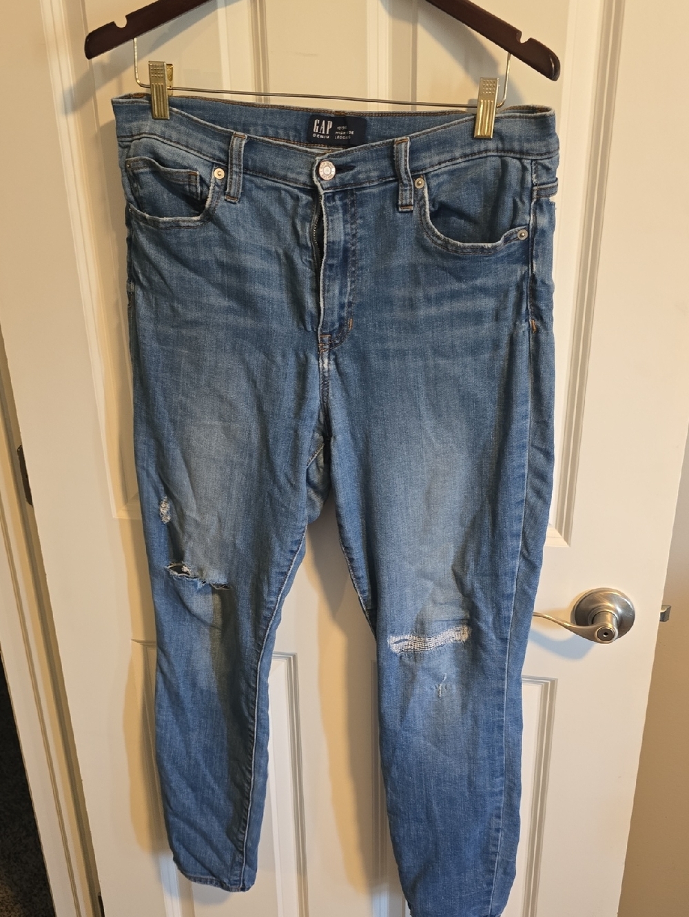 GAP Light Blue Distressed Denim Jeans